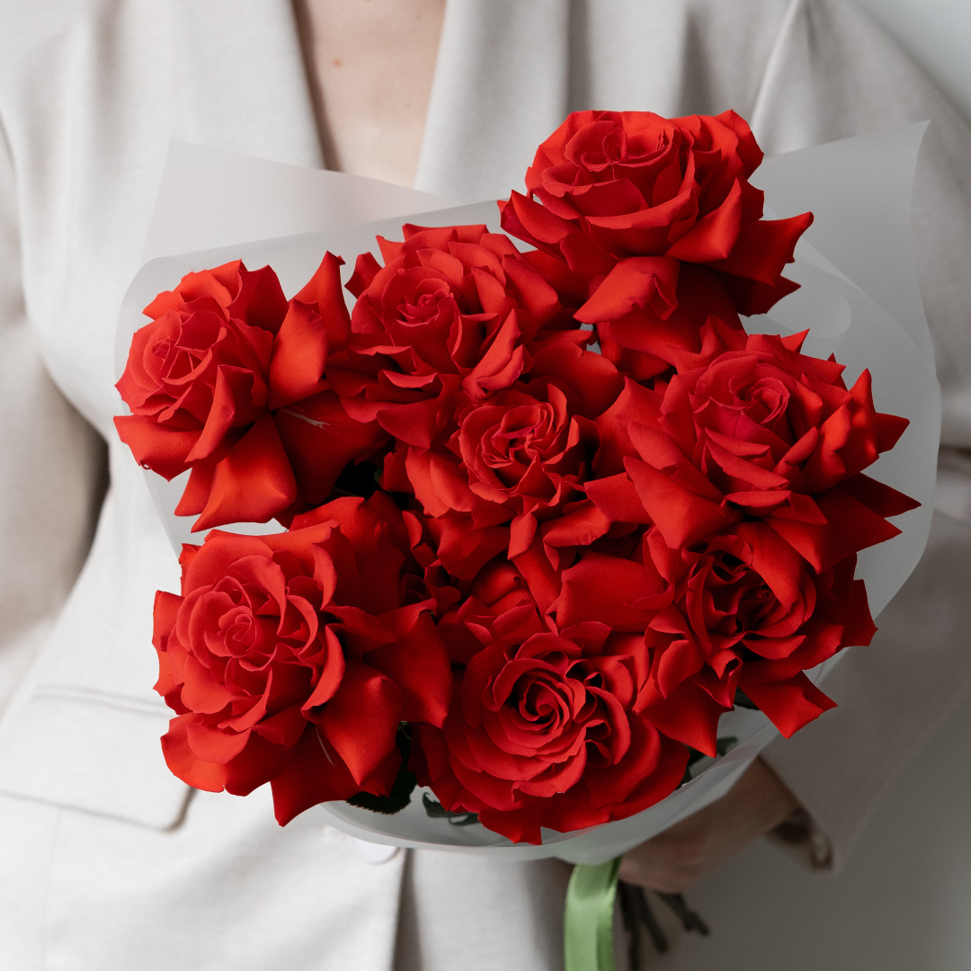 заказать букет Французская роза Нина 9 шт