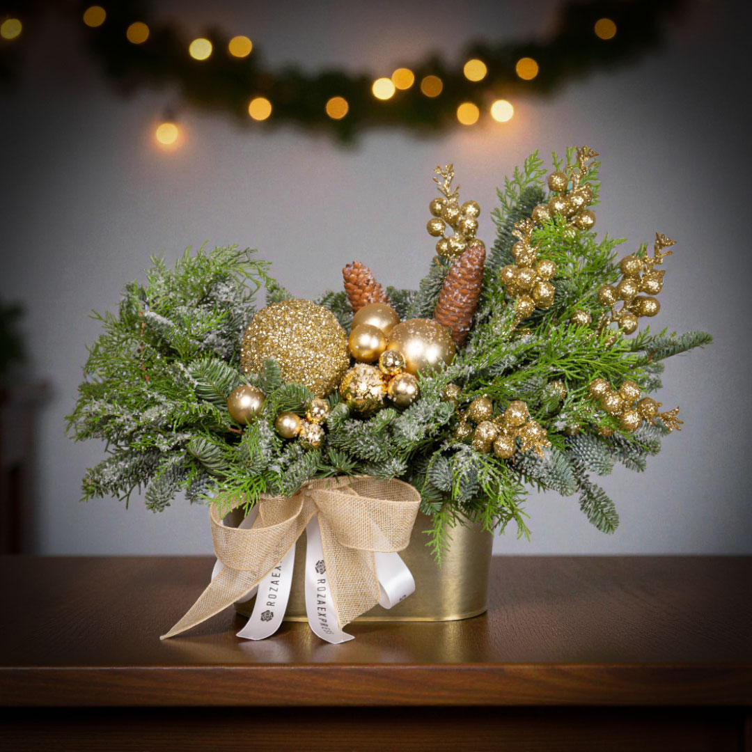 заказать букет Новогодняя композиция 30