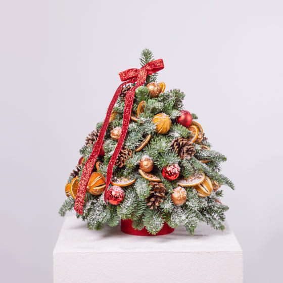 заказать букет Елка с апельсинами